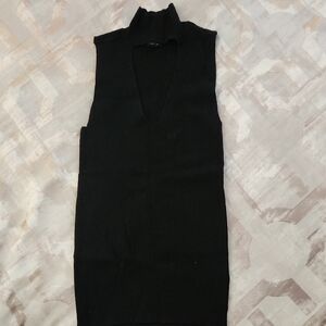 Express Black Sleeveless Turtleneck Sweater -S